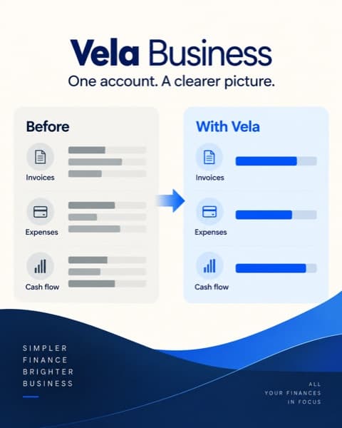 Fictional Vela Business creative